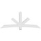 Ekena Millwork Alberta Architectural Grade PVC Gable Bracket, 96"W x 40"H x 6"D x 6"F, 10/12 Pitch GBP096X40X0606ALB00 - alternate 4